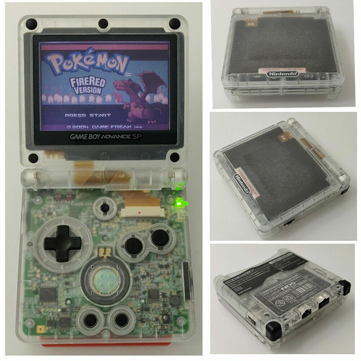 Nintendo Game Boy Advance GBA SP Clear System AGS 001 Refurbished!