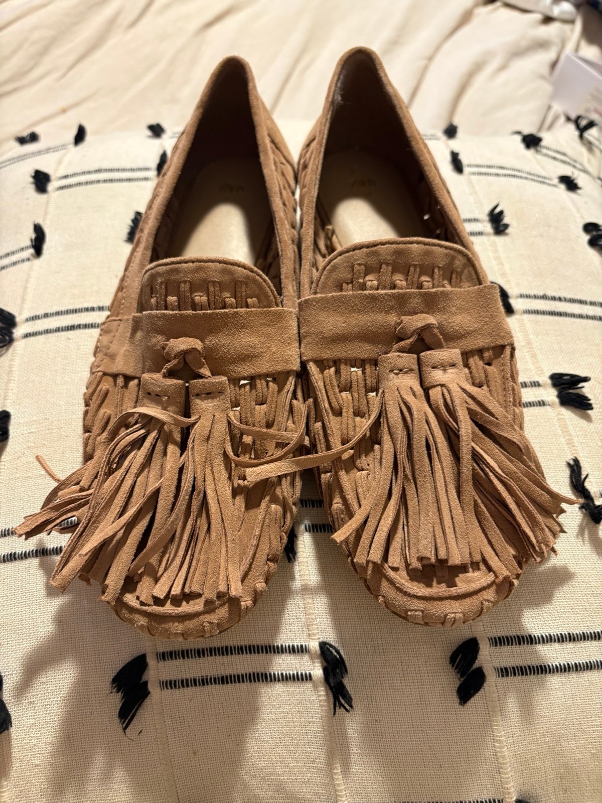ZARA Suede Loafers for Women | Mercari