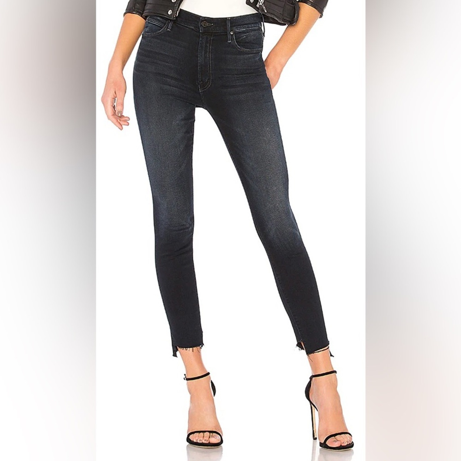 Mother The Stunner Zip Two Step Fray Jeans in Last Call Size 24