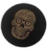 Nicole Miller Beaded Halloween Sugar Skulls Table Charger Placemats Spooky Black