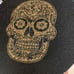 Nicole Miller Beaded Halloween Sugar Skulls Table Charger Placemats Spooky Black