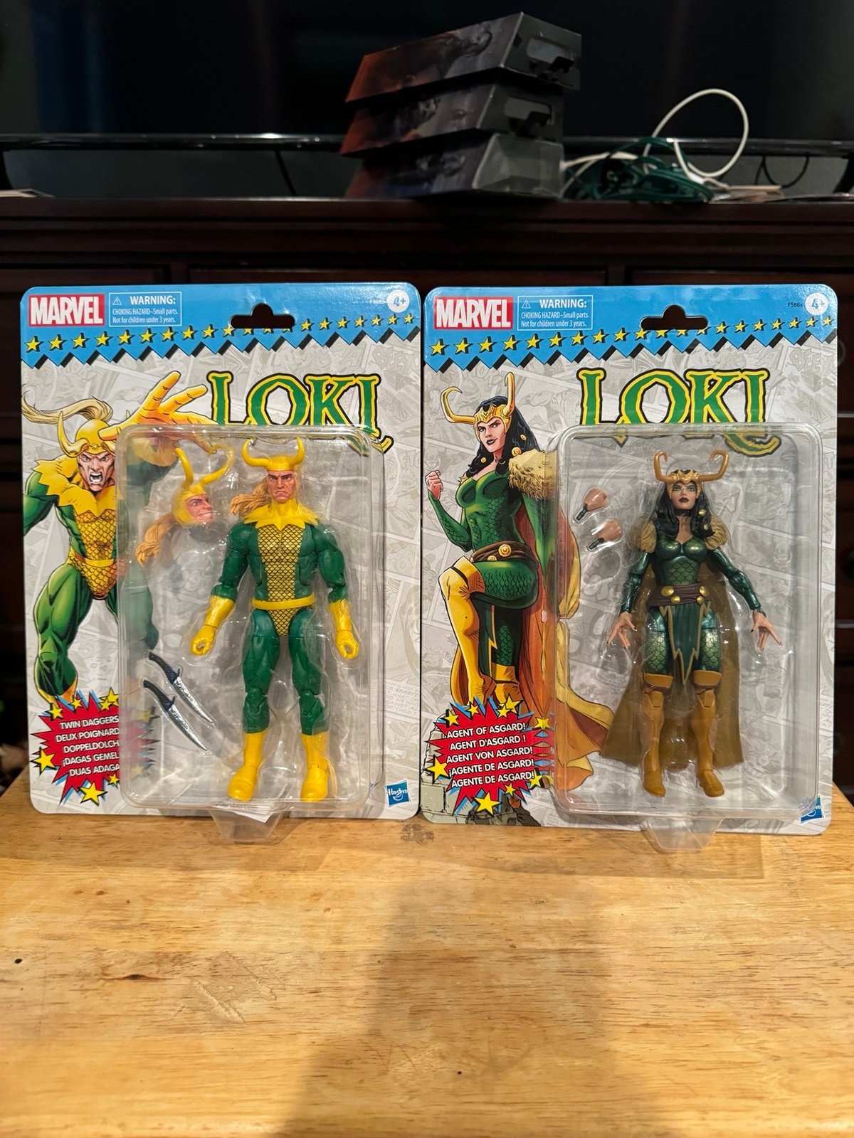 Marvel Loki figures Agent of Asguard & Twin Daggers 2021 Hasbro