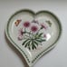 Portmeirion Porcelain BOTANIC GARDEN Heart Shaped Dish TREASURE FLOWER Britain