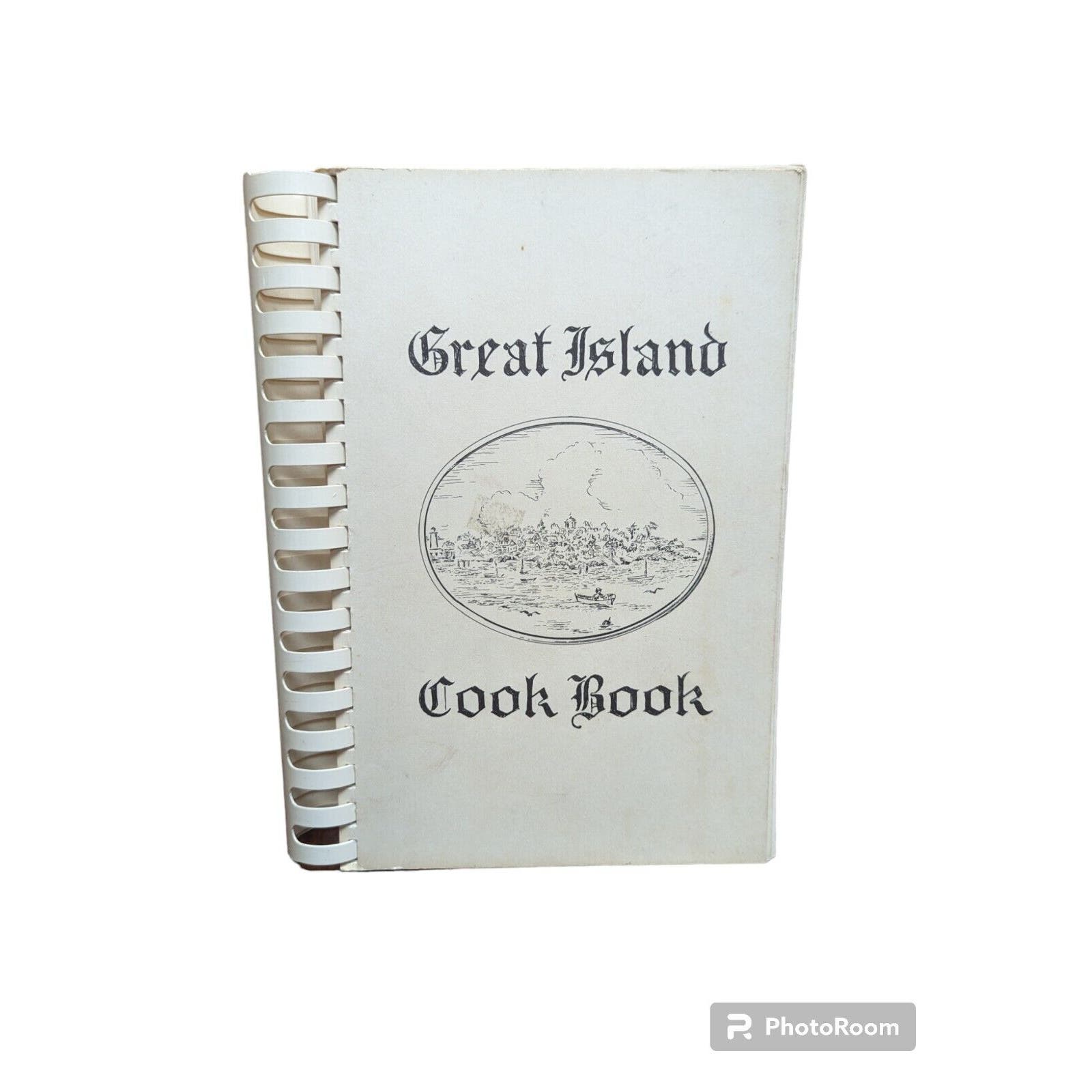 Great Island Cookbook New Castle, New Hampshire 1965 1st First Edition Spiral