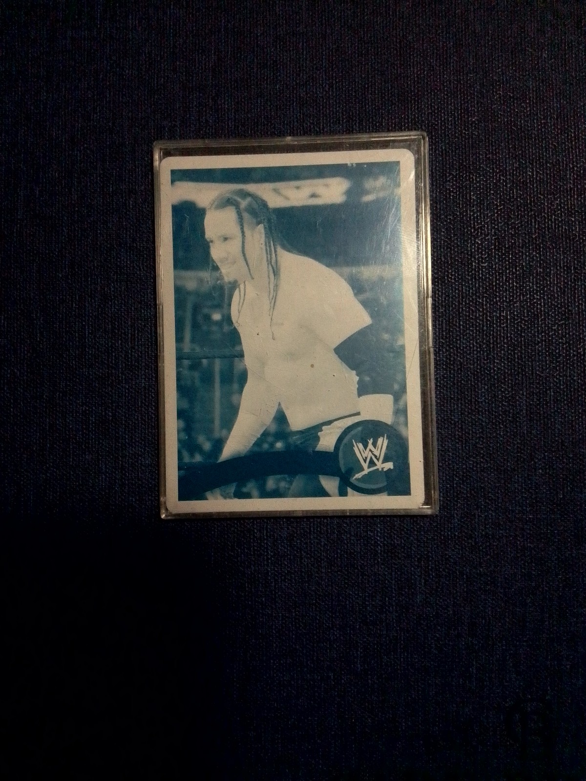 Wwe cyan printing plate card of Jey Uso 1of1 rare card