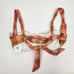 L*Space Camellia Bikini Top in Gingham Plaid Pink Brown Size XS NWT Underwire