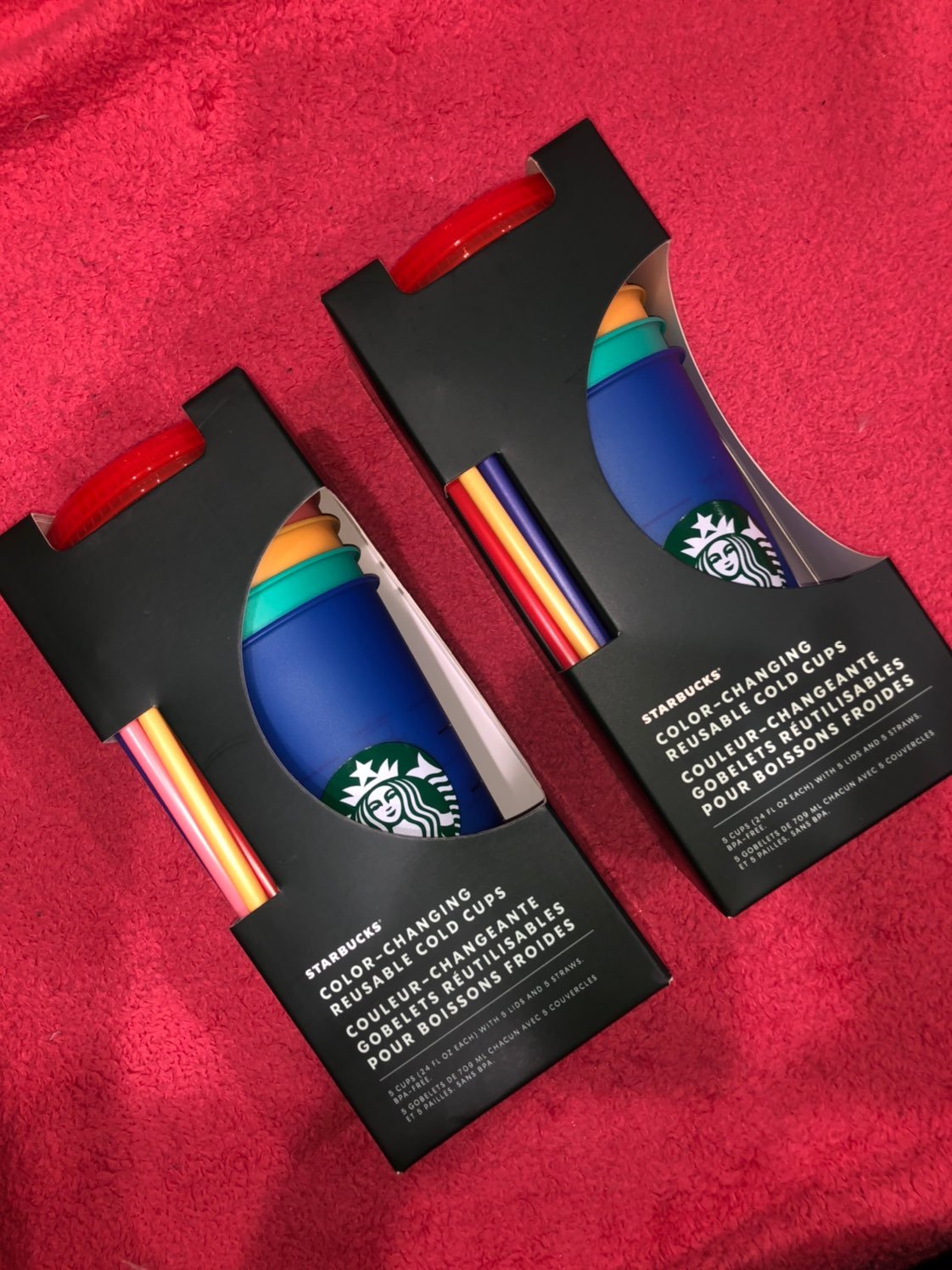 NEW starbucks color changing cups bundle