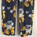 THEORY FLORAL SILK PANTS, Nocturne Distressed Pockets Size 8.B100
