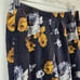 THEORY FLORAL SILK PANTS, Nocturne Distressed Pockets Size 8.B100