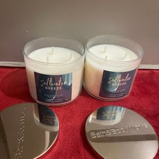 Bath and body works Saltwater breeze 3 wick candles