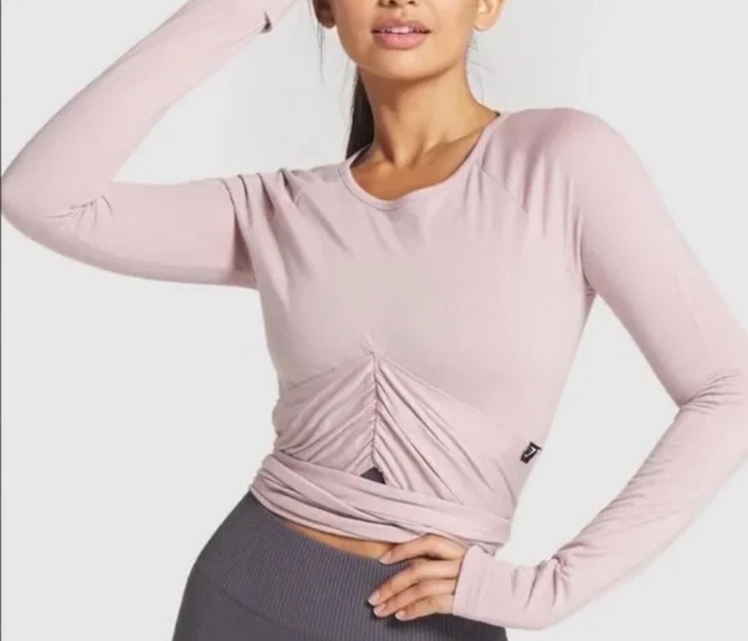 Gym Shark Wrap long sleeve top