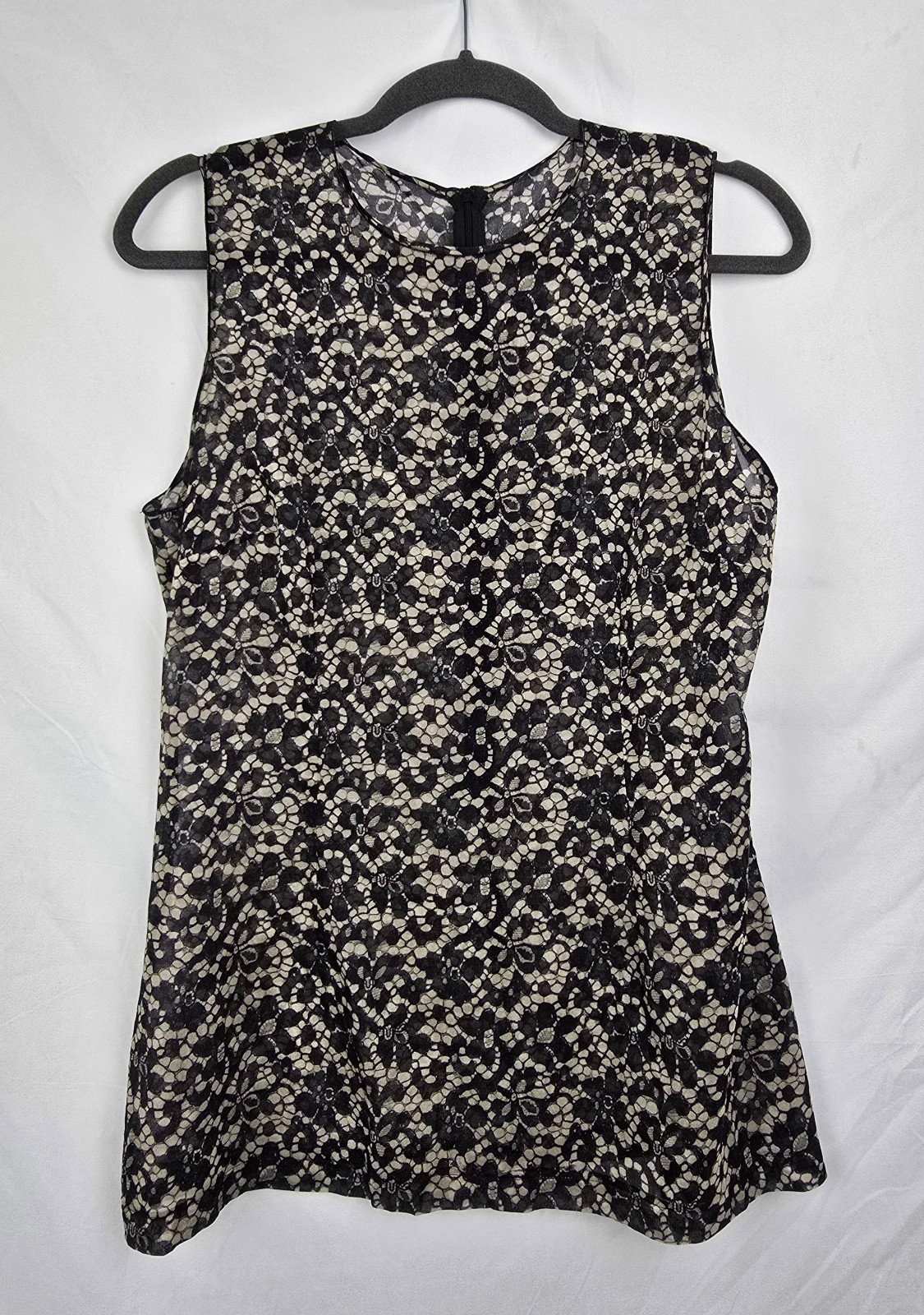 Dolce & Gabbana Sheer Silk Whimsigoth Designer Tunic Top sz 46 (Small US)