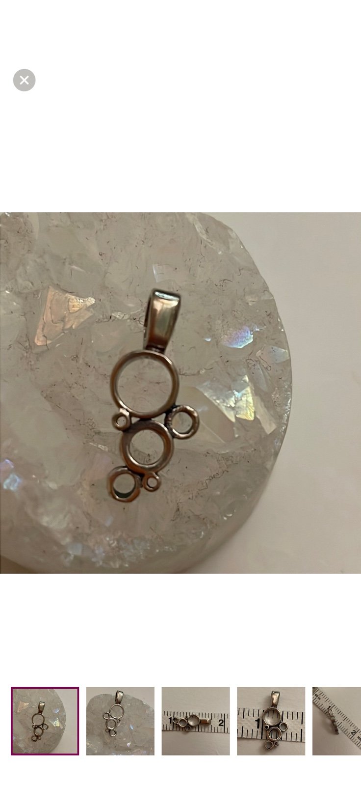 Sterling Silver bubble pendant