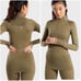 Gymshark flawless knit green set XS