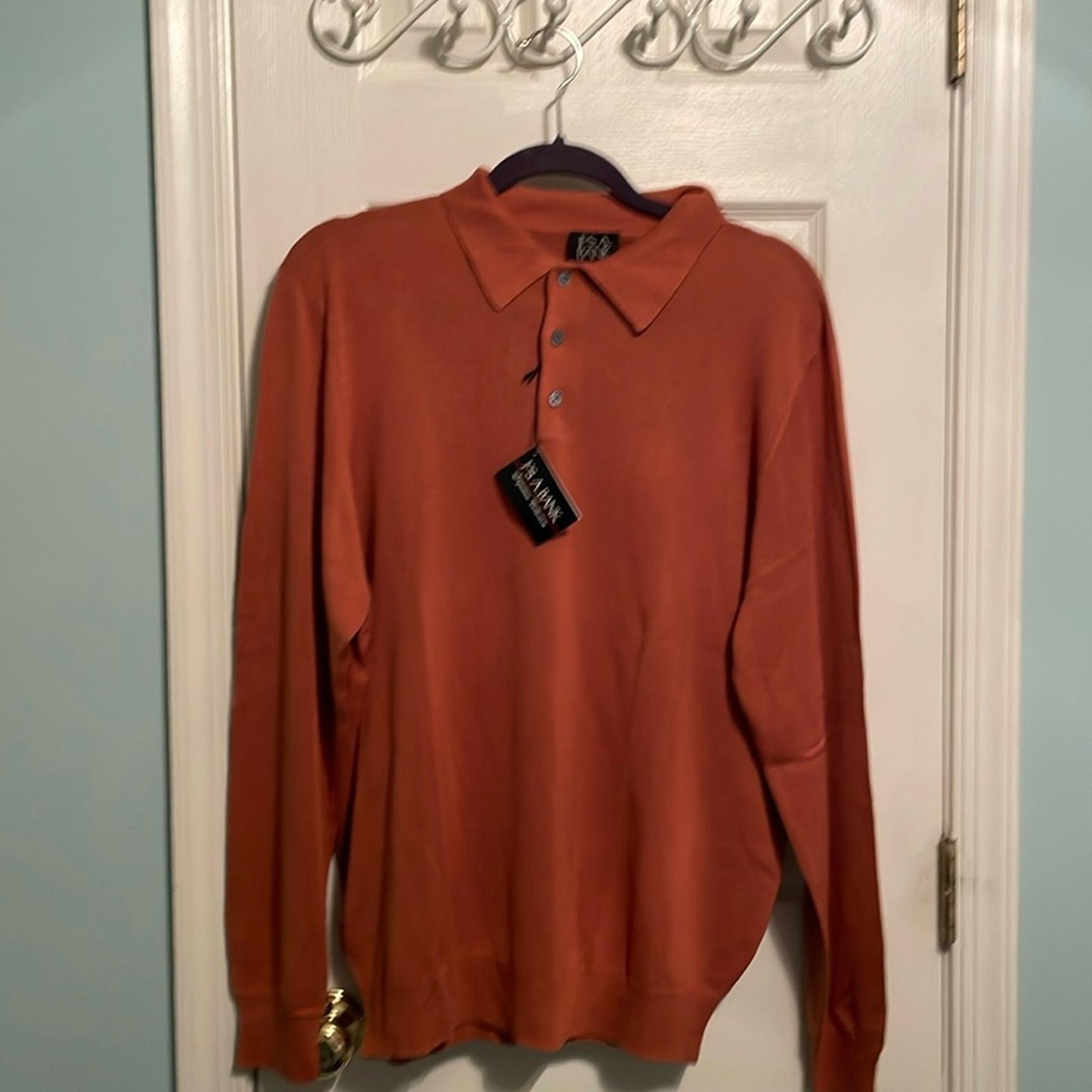 Jos A Bank mens silk pullover top