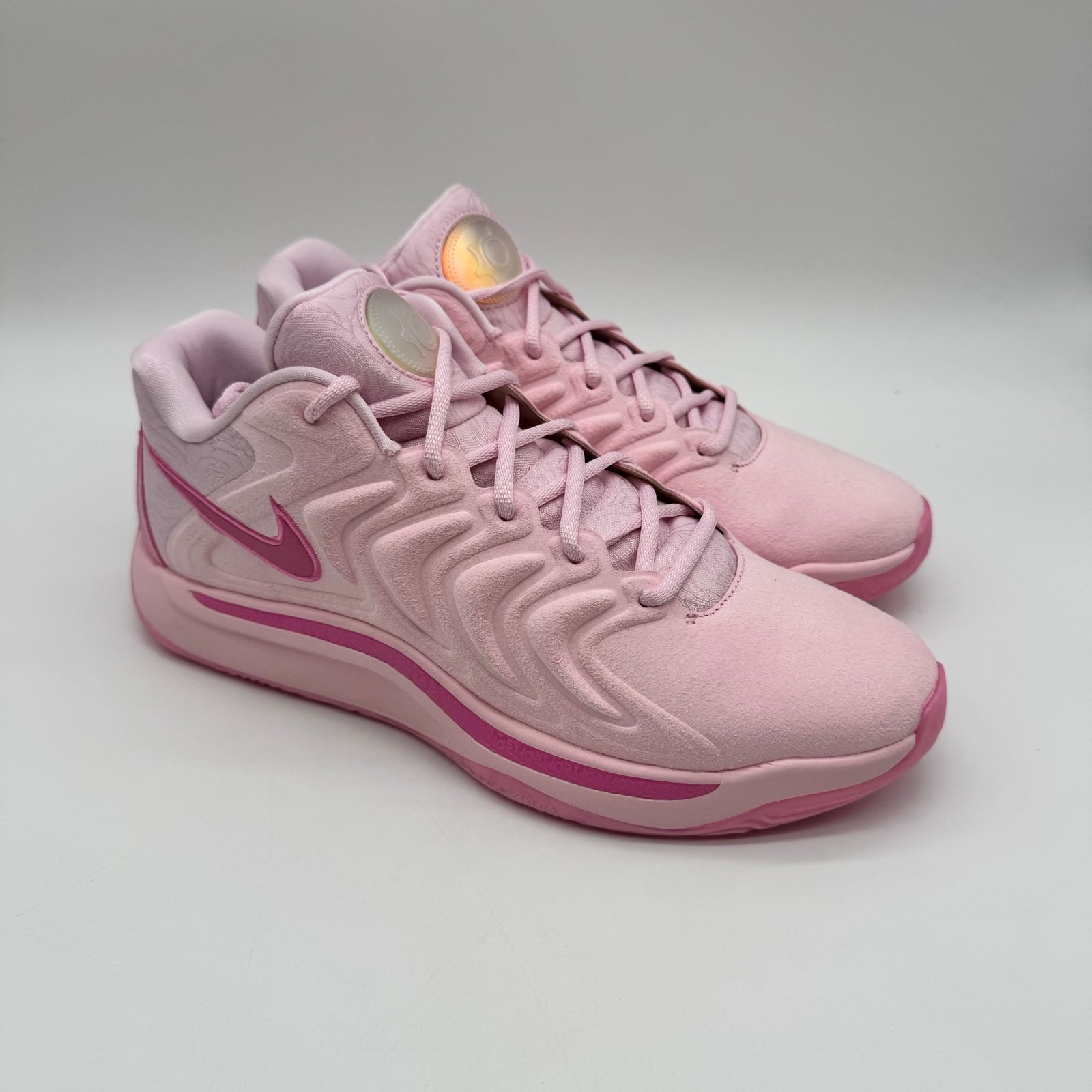 Nike KD 17 Aunt Pearl Pink Basketball Shoes Men's Size 10 FZ1518-600