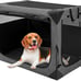 36 Inch Collapsible Soft Dog Crate, 3-Door Foldable Soft Kennel for Large Dogs