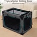 36 Inch Collapsible Soft Dog Crate, 3-Door Foldable Soft Kennel for Large Dogs