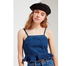 NWT Urban Outfitters Jean Cropped Peplum
