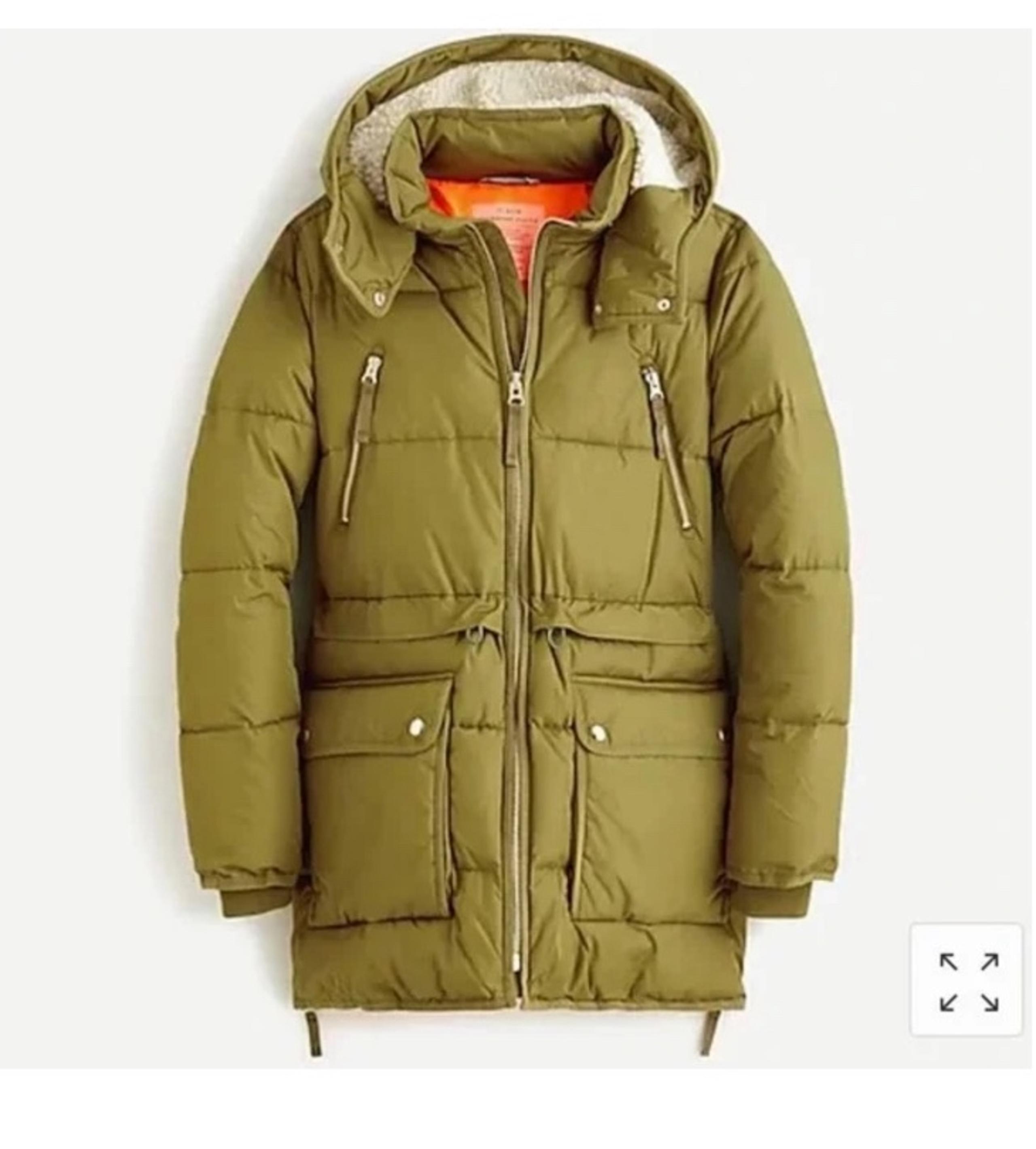 Women’s J Crew Signature chateau puffer Coat size XXSP
