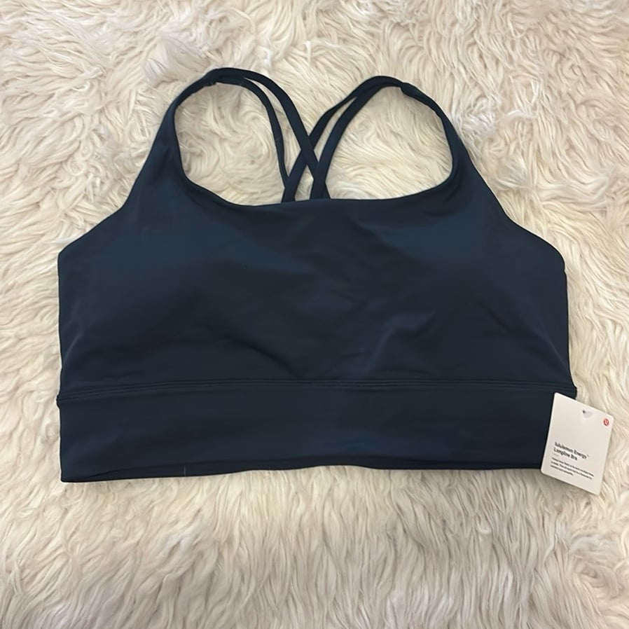Lululemon Energy Bra Long Line, True Navy, Size 14