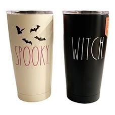 Rae Dunn Witch and Spooky Tumbler