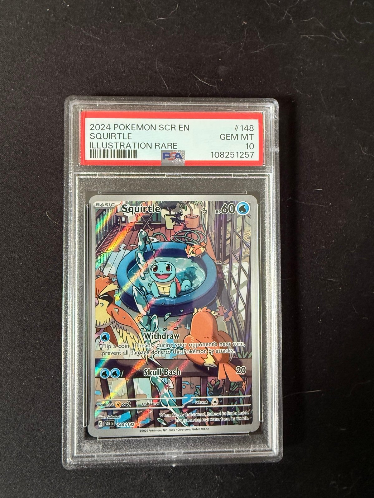 PSA 10 Squirtle ill rare