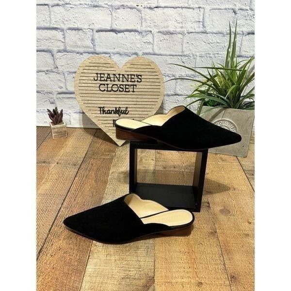 Enzo Angiolini Raysell Mule black suede Size 10 Excellent condition Pointed to