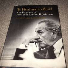 President Lyndon B. Johnson With Rare pa