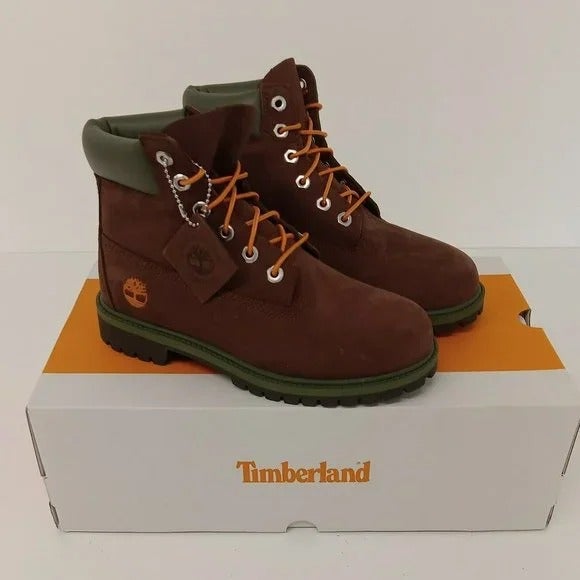 Timberland Premium Dark Brown Nubuck 6-Inch Waterproof Boots