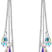 Crystal multicolor earrings women