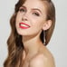 Crystal multicolor earrings women