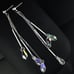 Crystal multicolor earrings women