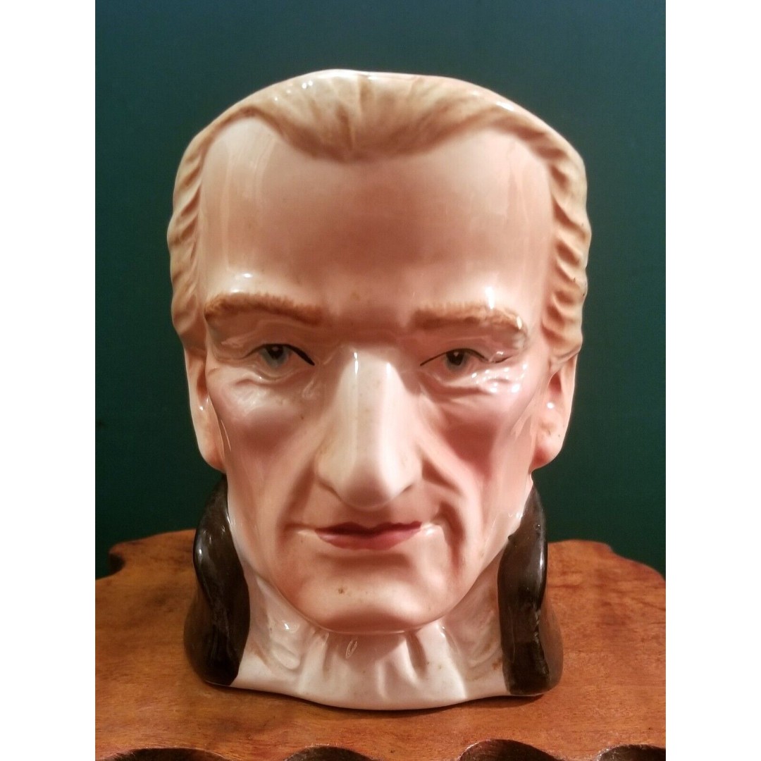 Vintage George Washington Ceramic Toby Jug Character Mug 5.5 x4.5 x3.25 Japan