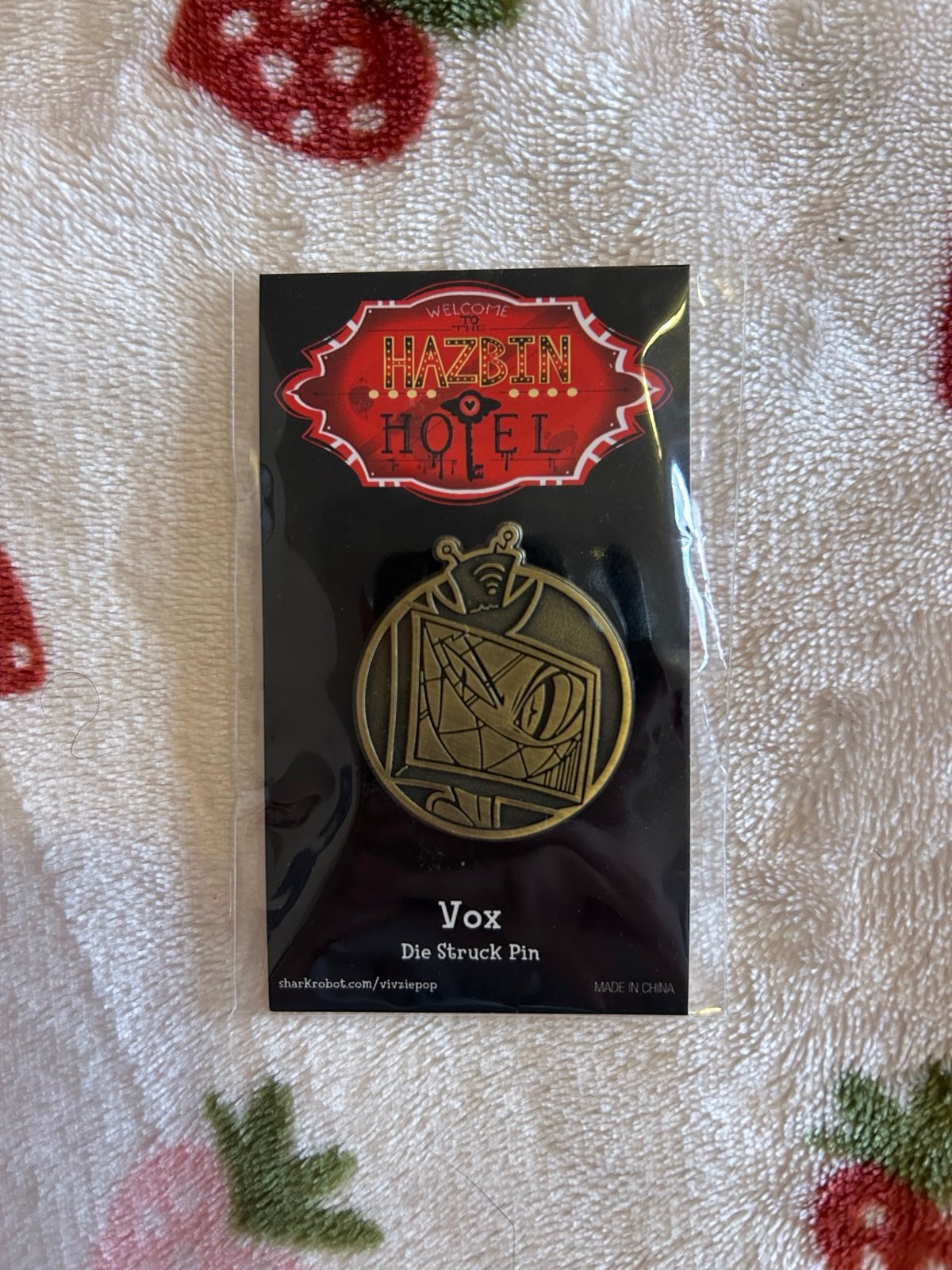 Vox Die Struck Pin