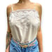 Vintage 80s Gold Label Victoria's Secret VS Baby Pink Scalloped Lace Eyelet Cami