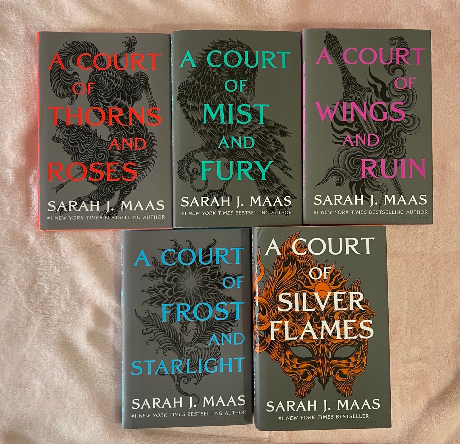 Court of Thorns and Roses hardcover with page overlays!