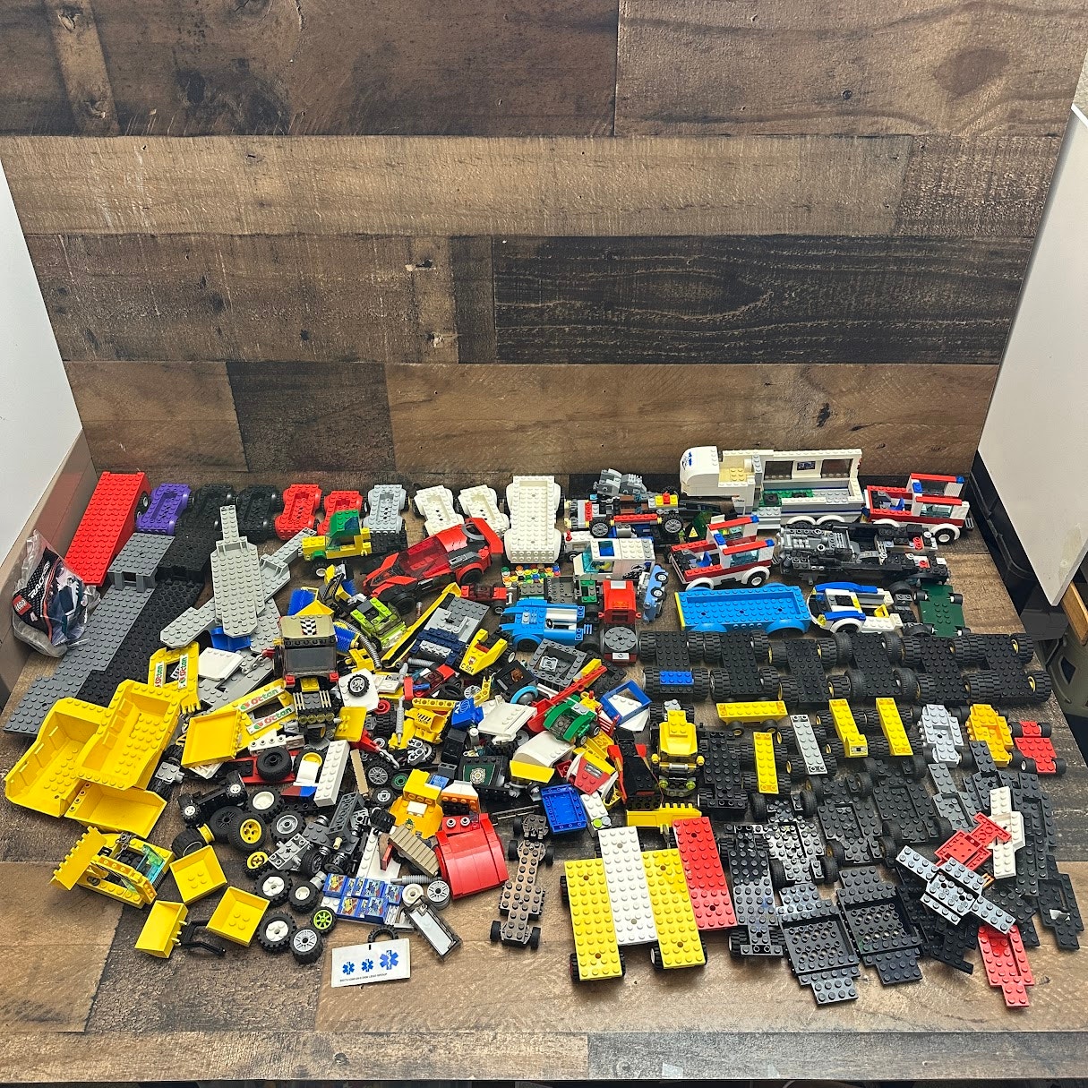 LEGO 8 Pounds Mixed Assorted Bricks Vehicle Parts Pieces
