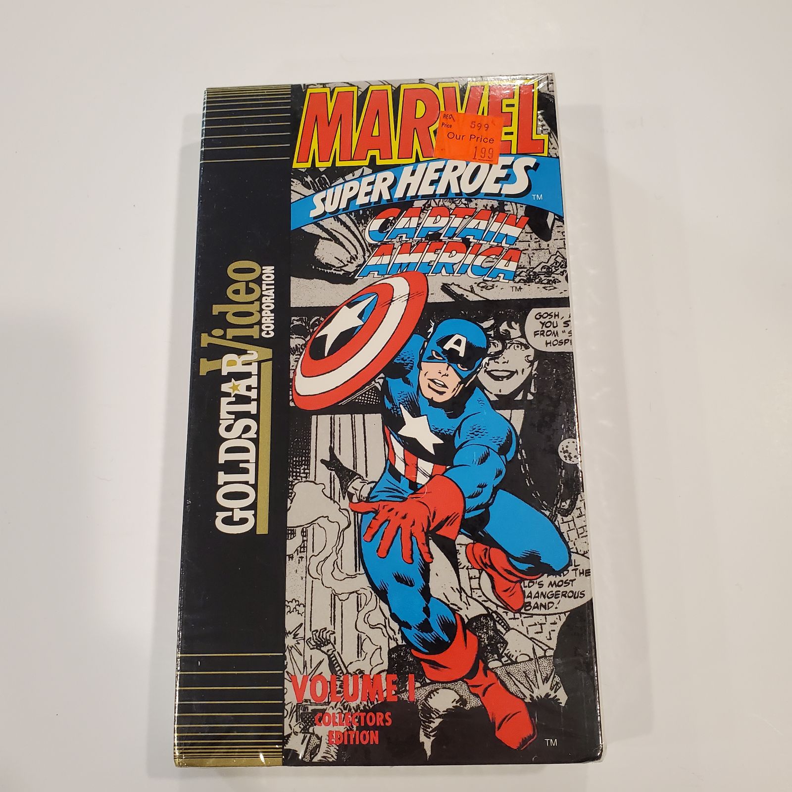 Marvel Super Heroes Captain America Vol 1 VHS 1991 Factory Sealed Rare