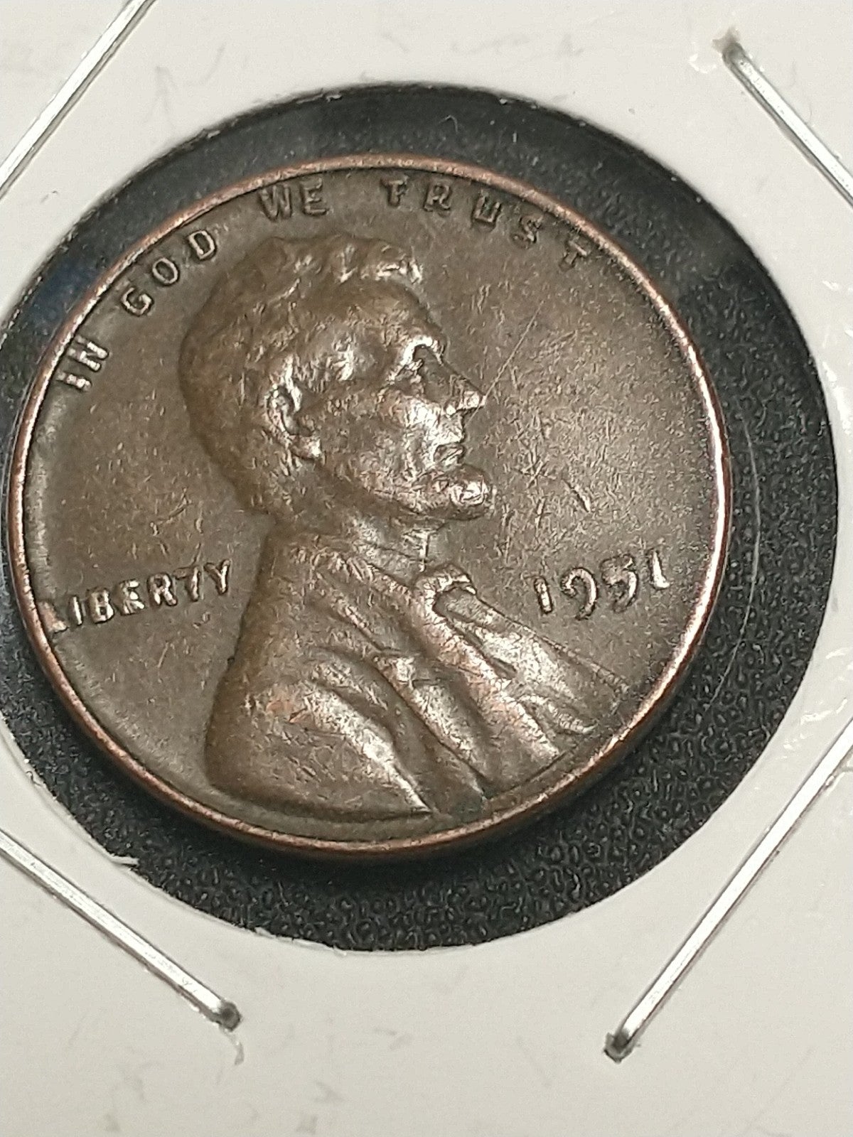 Lincoln 1951 Wheat Penny. No mint mark and die errors. Please see pictures.