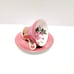 Vintage Aynsley Pink Rose Teacup & Saucer Set/Pink and Gold Cabbage Rose Design