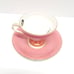 Vintage Aynsley Pink Rose Teacup & Saucer Set/Pink and Gold Cabbage Rose Design