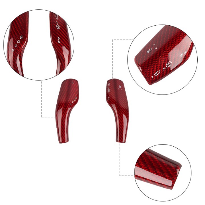 NEW Tesla Model 3 & Y Real Carbon Fiber Steering Wheel Paddle Shift Trim Cover