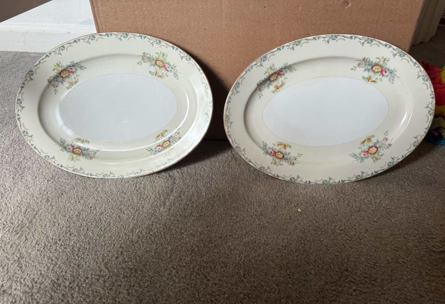 Grace china oval platter set of 2