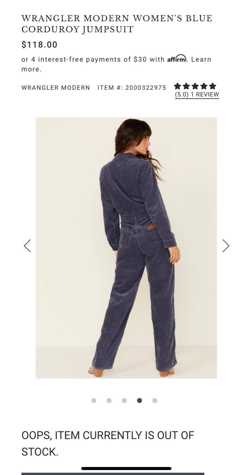 Wrangler Corduroy Blues