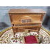 Vintage Dolls House Wood Furniture Lot Piano, Seeing Machine, Lamps, Cabinet...