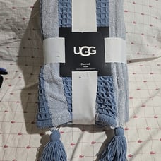 NIP UGG Conrad Throw Succulent Blue & White 50 x 70