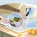 4 in 1 Colander with Mixing Bowl Set,Blue