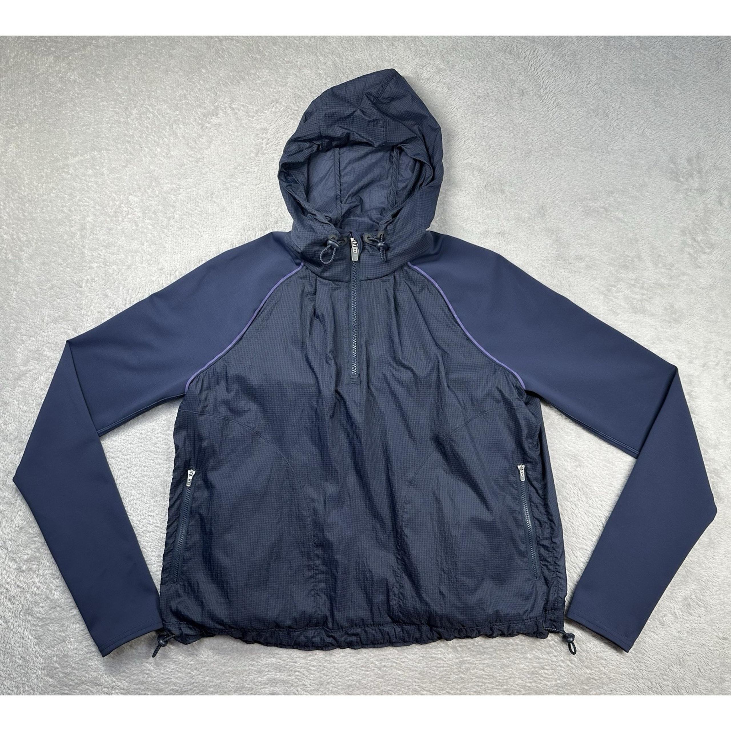 Outdoor Voices Frostknit Hoodie Womens Medium Navy Blue Athleisure Running Gym