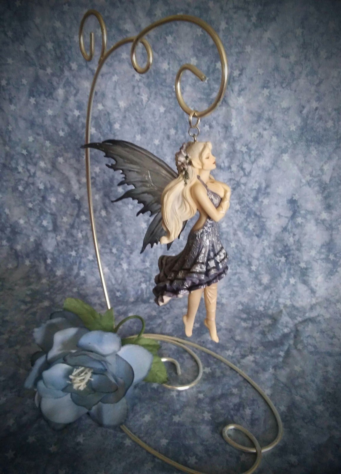 ✨Nene Thomas Fairy *Blue Nocturne* Dragonsite Fairy Faerie Figurine Ornament NEW